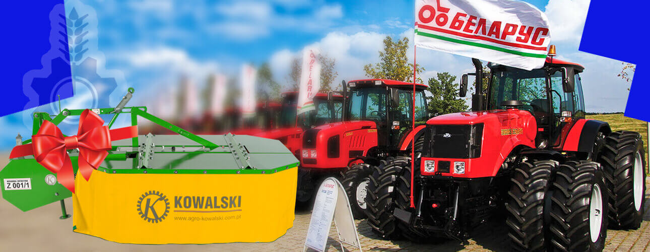 Agropiese TGR oferă cadou o cositoare Kowalski la achiziționarea unui tractor Belarus